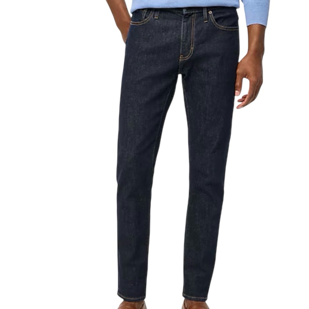 NWT J. Crew Slim-fit Blue Jeans Vintage Flex Straight Leg Preppy Classic 33x32